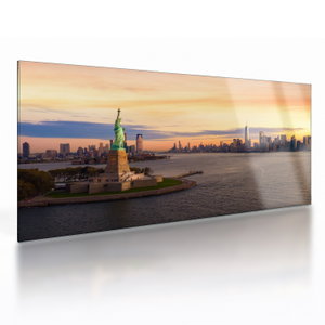 Glasschilderij - New York (V024603V10050GD)