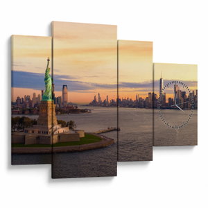 Schilderij - New York (met klok) (V024603V11075C)