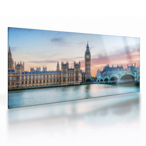 Üveg kép - London pasztell színekben (V024605V10050GD)