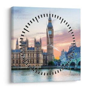Kép - London pasztell színekben (órával) (V024605V3030C)