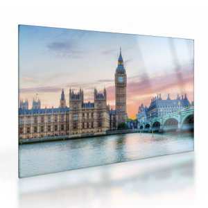 Üveg kép - London pasztell színekben (V024605V7050GD)