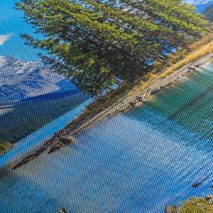 Schilderij - Berglandschap met rivier (5)