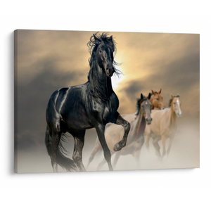 Schilderij - Paarden