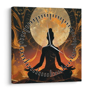 Schilderij - Meditatie (met klok) (V024834V3030C)