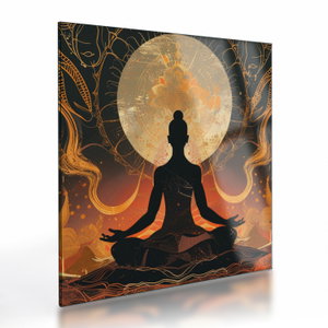 Glasschilderij - Meditatie (V024834V3030GD)