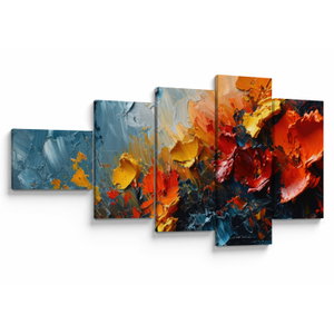 Schilderij - Abstract schilderij van bloemen III. (V024887V11060)