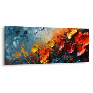 Schilderij - Abstract schilderij van bloemen III. (V024887V12050)