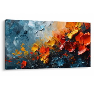 Schilderij - Abstract schilderij van bloemen III. (V024887V12070)