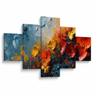 Schilderij - Abstract schilderij van bloemen III. (V024887V12570)