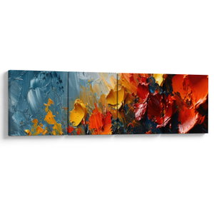 Schilderij - Abstract schilderij van bloemen III. (V024887V16040)