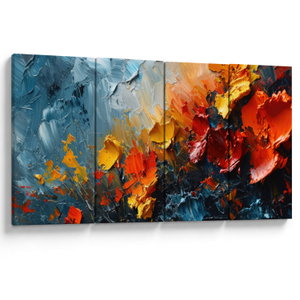 Schilderij - Abstract schilderij van bloemen III. (V024887V16080)