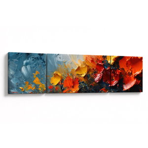 Schilderij - Abstract schilderij van bloemen III. (V024887V17050)