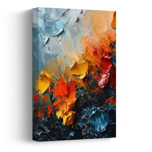 Schilderij - Abstract schilderij van bloemen III. (V024887V2030)