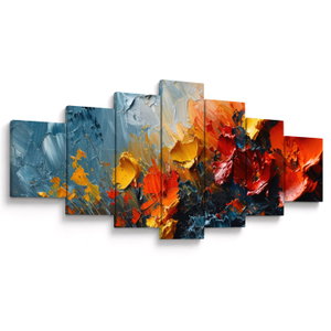 Schilderij - Abstract schilderij van bloemen III. (V024887V210100)