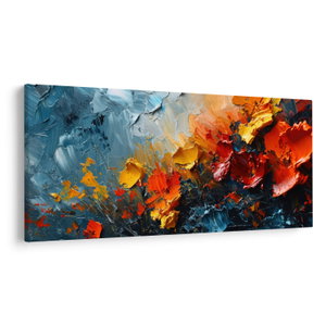 Schilderij - Abstract schilderij van bloemen III. (V024887V250125)