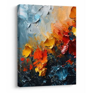 Schilderij - Abstract schilderij van bloemen III. (V024887V3040)