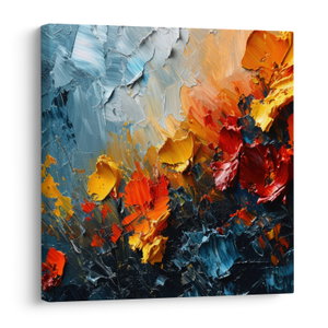 Schilderij - Abstract schilderij van bloemen III. (V024887V4040)