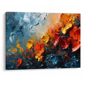 Schilderij - Abstract schilderij van bloemen III. (V024887V7050)