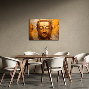 Schilderij - Boeddha, olieverfschilderij (2)