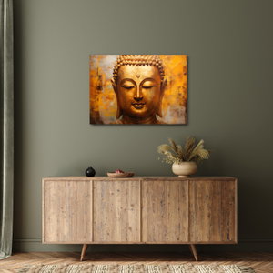Schilderij - Boeddha, olieverfschilderij (3)