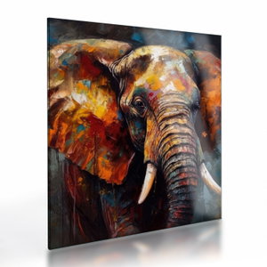 Tablou pe sticlă - Pictura unui elefant (V024913V4040GD)