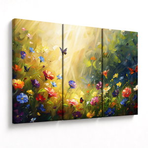 Obraz - Jarní květinová louka, malba (V024932V120803PCS)