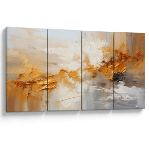 Schilderij - Gouden textuur