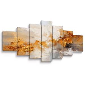 Schilderij - Gouden textuur