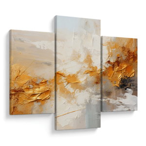 Schilderij - Gouden textuur