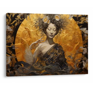 Schilderij - Japanse dame