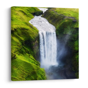 Schilderij - Skogafoss waterval