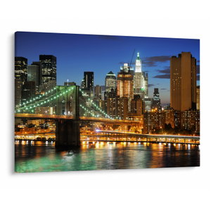 Schilderij - Brug met New York (V025142V10070)
