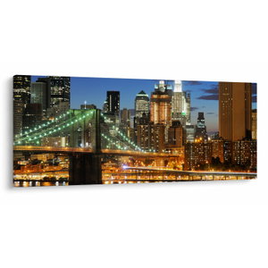 Schilderij - Brug met New York (V025142V12050)