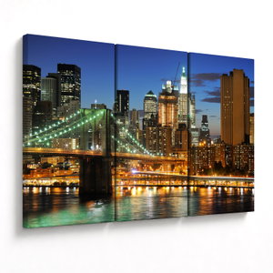 Schilderij - Brug met New York (V025142V120803PCS)