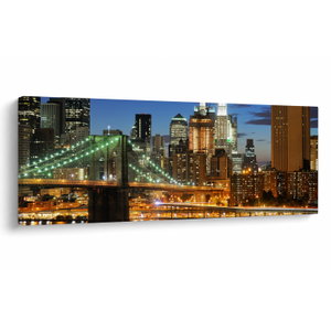 Schilderij - Brug met New York (V025142V14558)