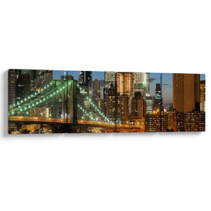 Schilderij - Brug met New York (V025142V16040)
