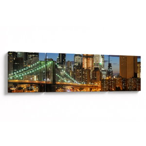 Schilderij - Brug met New York (V025142V17050)
