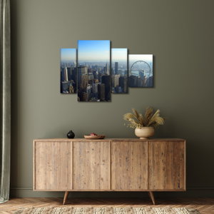 Schilderij - Manhattan overdag (met klok) (4)