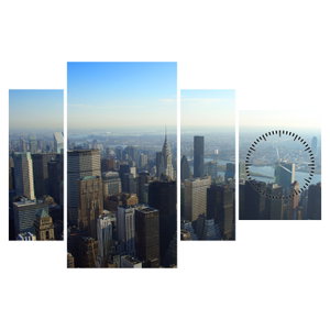 Schilderij - Manhattan overdag (met klok) (6)