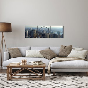 Schilderij - Manhattan overdag (met klok) (3)