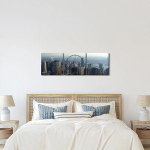 Schilderij - Manhattan overdag (met klok) (4)