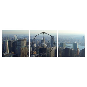 Schilderij - Manhattan overdag (met klok) (6)