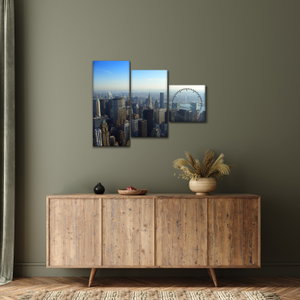 Schilderij - Manhattan overdag (met klok) (3)