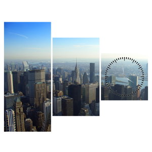 Schilderij - Manhattan overdag (met klok) (6)