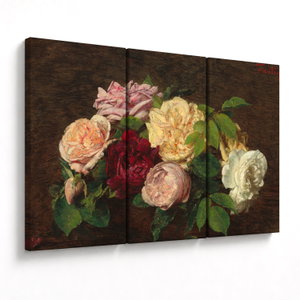Obraz - Henri Fantin-Latour, Roses de Nice on a Table, reprodukce (V025161V120803PCS)