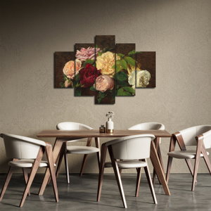 Obraz - Henri Fantin-Latour, Roses de Nice on a Table, reprodukce (3)