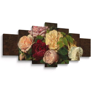 Obraz - Henri Fantin-Latour, Roses de Nice on a Table, reprodukce (V025161V210100)