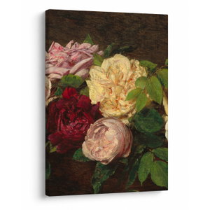 Obraz - Henri Fantin-Latour, Roses de Nice on a Table, reprodukce (V025161V5070)