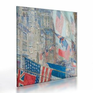 Skleněný obraz - Childe Hassam, Allies day, reprodukce (V025167V3030GD)