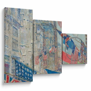 Obraz - Childe Hassam, Allies day, reprodukce (s hodinami) (V025167V9070C)
